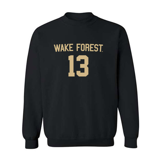 Wake Forest - NCAA Men's Soccer : Jeffrey White - Replica Shersey Crewneck Sweatshirt-0