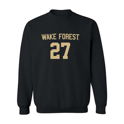Wake Forest - NCAA Men's Soccer : Copeland Berkley - Replica Shersey Crewneck Sweatshirt-0