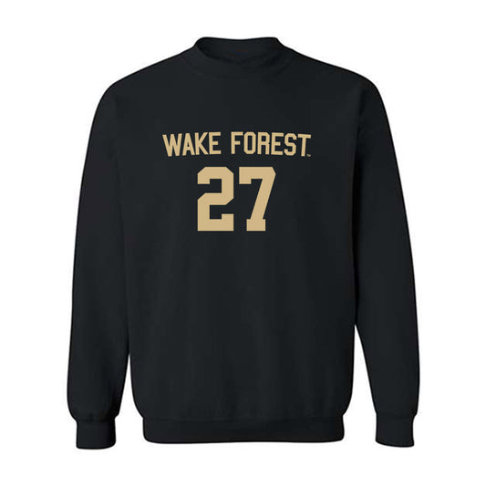 Wake Forest - NCAA Men's Soccer : Copeland Berkley - Replica Shersey Crewneck Sweatshirt-0