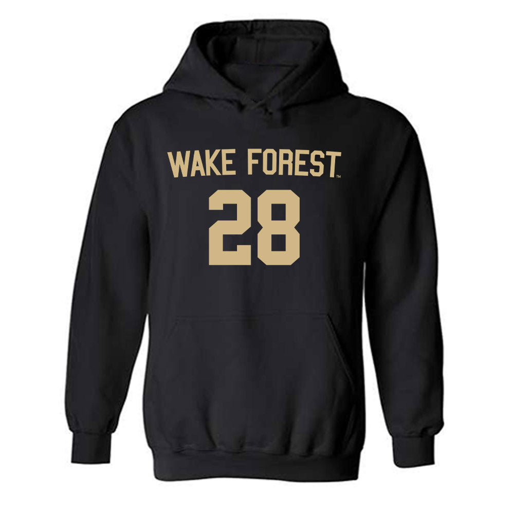 Wake Forest - NCAA Women's Soccer : Kenslee Ward - Replica Shersey Hooded Sweatshirt-0