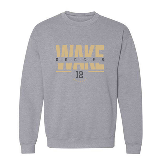 Wake Forest - NCAA Women's Soccer : Aislynn Maguire - Classic Fashion Shersey Crewneck Sweatshirt-0
