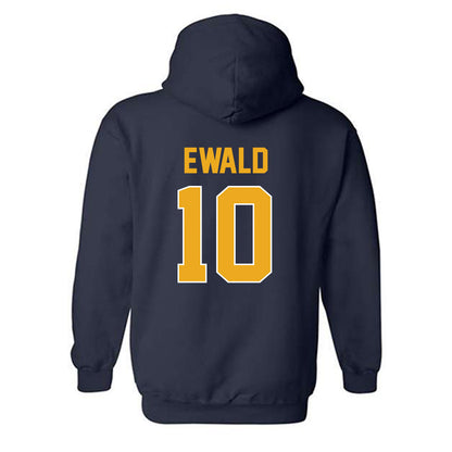 West Virginia - NCAA Men's Soccer : Felix Ewald - Replica Shersey Hooded Sweatshirt-1