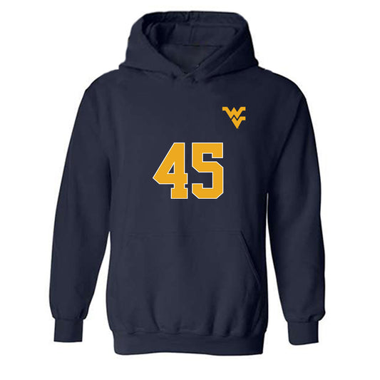 West Virginia - NCAA Women's Soccer : Tyler Clyburn - Replica Shersey Hooded Sweatshirt-0