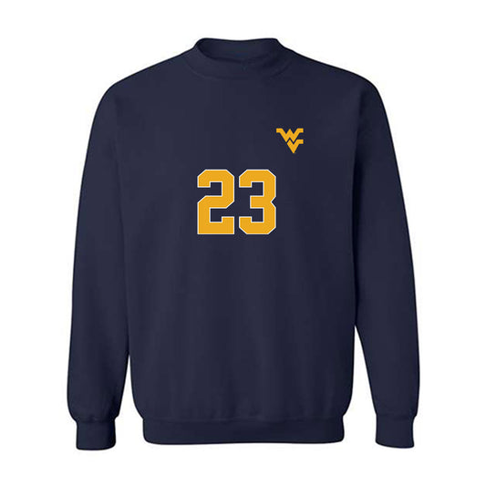 West Virginia - NCAA Men's Soccer : Ryan Baer - Replica Shersey Crewneck Sweatshirt