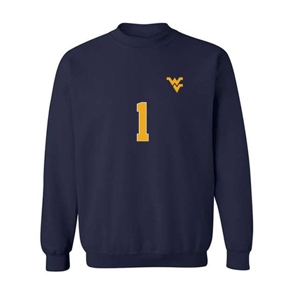 West Virginia - NCAA Women's Soccer : Bailey Herfurth - Replica Shersey Crewneck Sweatshirt-0