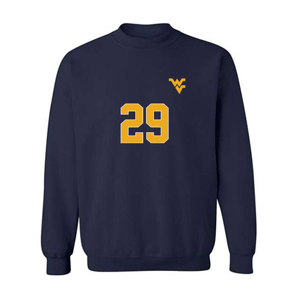 West Virginia - NCAA Women's Soccer : Josie Johnson - Replica Shersey Crewneck Sweatshirt-0