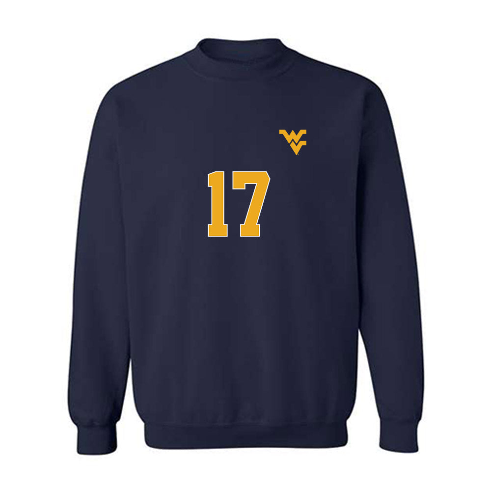 West Virginia - NCAA Men's Soccer : Jacob Redenfors - Replica Shersey Crewneck Sweatshirt-0