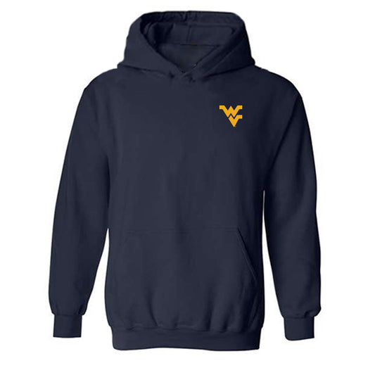 West Virginia - NCAA Women's Soccer : Saige Wimes - Replica Shersey Hooded Sweatshirt-0