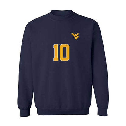 West Virginia - NCAA Men's Soccer : Felix Ewald - Replica Shersey Crewneck Sweatshirt-0