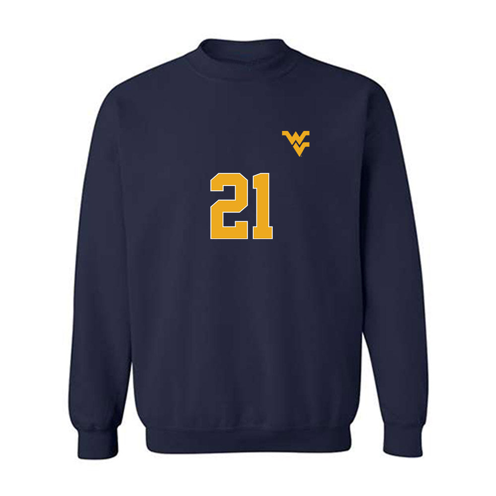 West Virginia - NCAA Women's Soccer : Alexis Re - Replica Shersey Crewneck Sweatshirt-0