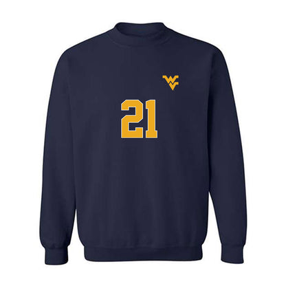 West Virginia - NCAA Women's Soccer : Alexis Re - Replica Shersey Crewneck Sweatshirt-0
