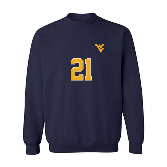West Virginia - NCAA Women's Soccer : Alexis Re - Replica Shersey Crewneck Sweatshirt-0