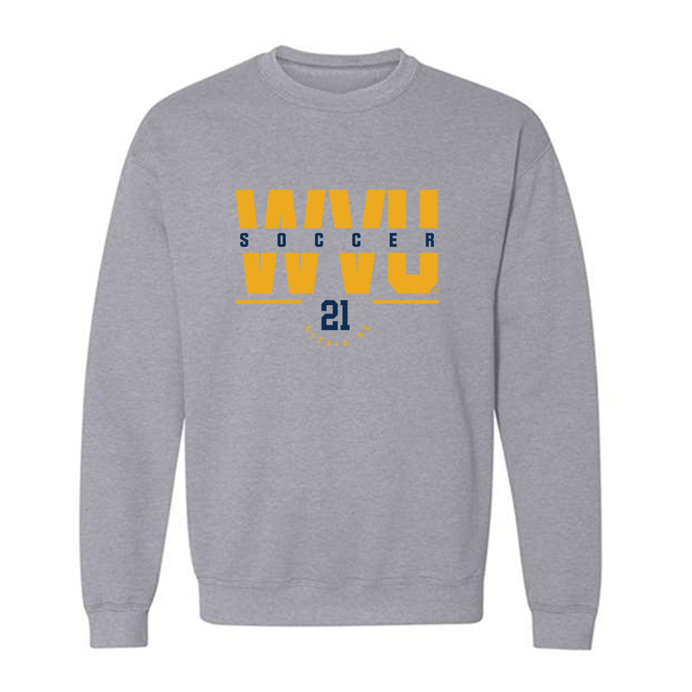 West Virginia - NCAA Women's Soccer : Alexis Re - Classic Fashion Shersey Crewneck Sweatshirt-0
