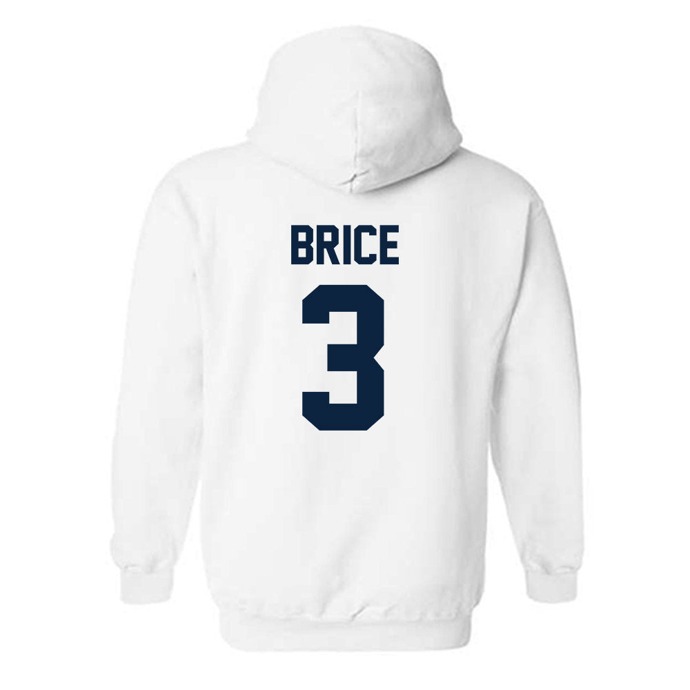 Xavier - NCAA Men's Soccer : Nolan Brice - Replica Shersey Hooded Sweatshirt-1