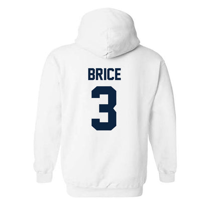 Xavier - NCAA Men's Soccer : Nolan Brice - Replica Shersey Hooded Sweatshirt-1
