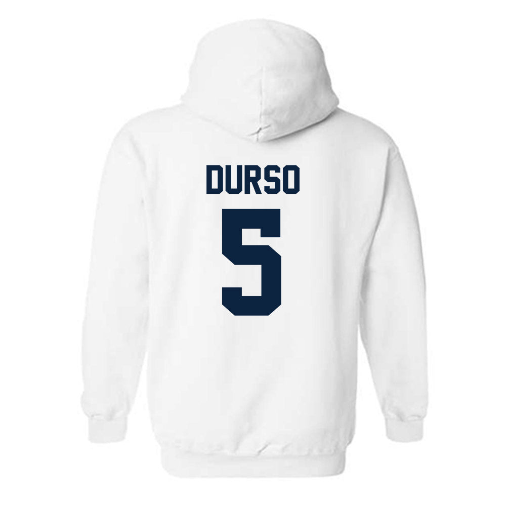 Xavier - NCAA Men's Soccer : Ryan Durso - Replica Shersey Hooded Sweatshirt-1