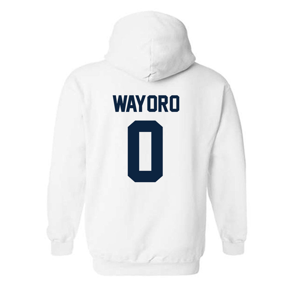 Xavier - NCAA Men's Soccer : Immanuel Wayoro - Replica Shersey Hooded Sweatshirt-1