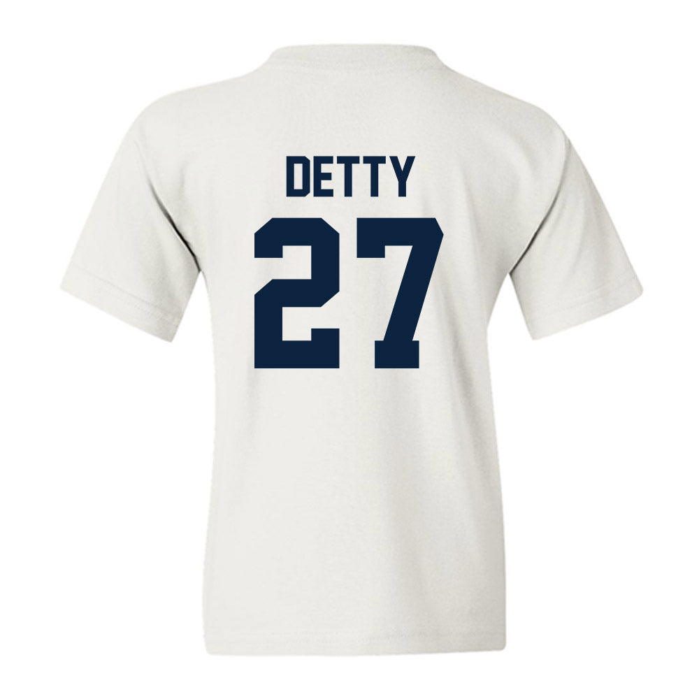 Xavier - NCAA Men's Soccer : Ely Detty - Replica Shersey Youth T-Shirt-1