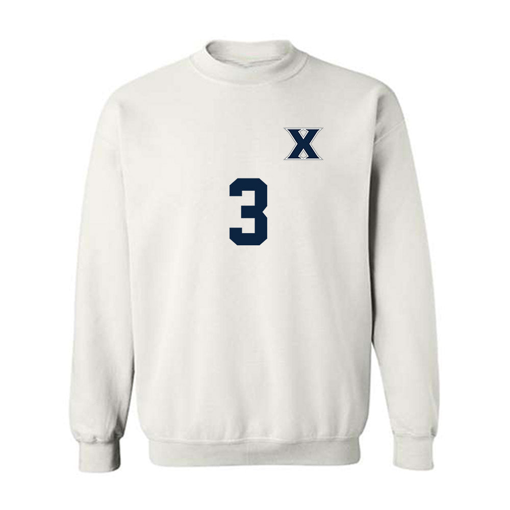 Xavier - NCAA Men's Soccer : Nolan Brice - Replica Shersey Crewneck Sweatshirt-0