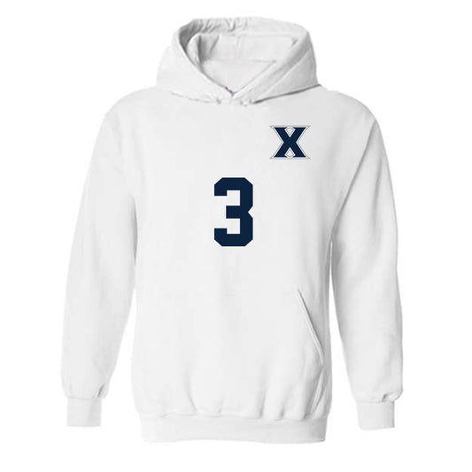 Xavier - NCAA Men's Soccer : Nolan Brice - Replica Shersey Hooded Sweatshirt-0