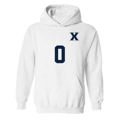 Xavier - NCAA Men's Soccer : Austin Nowak - Replica Shersey Hooded Sweatshirt-0