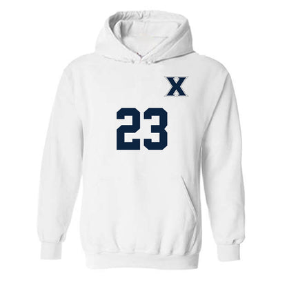 Xavier - NCAA Women's Soccer : Frances Reuland - Replica Shersey Hooded Sweatshirt-0