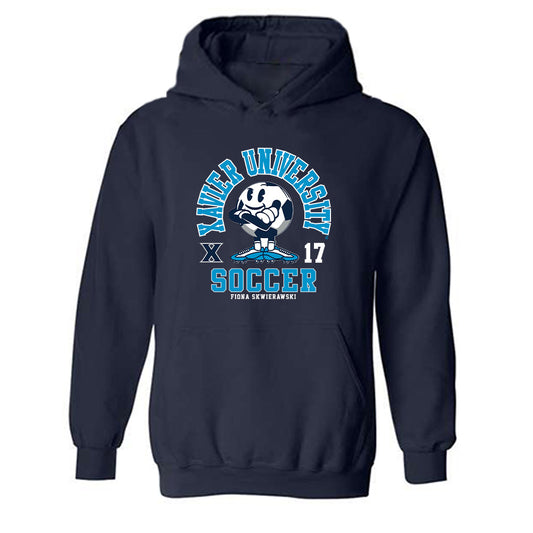 Xavier - NCAA Women's Soccer : Fiona Skwierawski - Fashion Shersey Hooded Sweatshirt-0