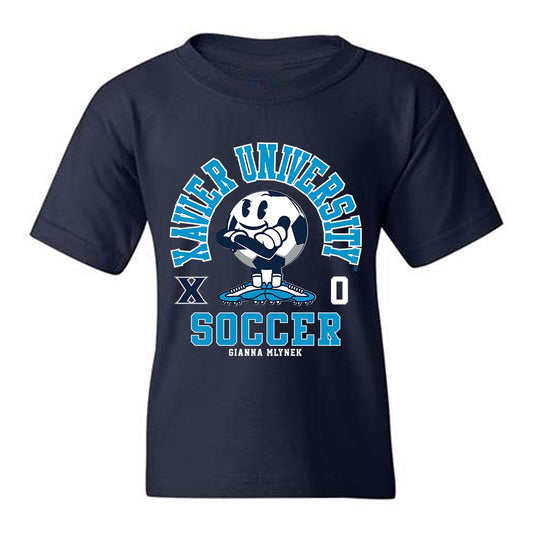 Xavier - NCAA Women's Soccer : Gianna Mlynek - Fashion Shersey Youth T-Shirt-0
