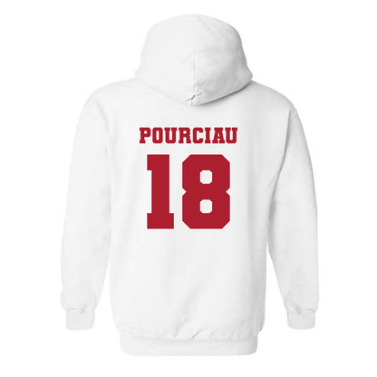 Nicholls State - NCAA Baseball : Clayton Pourciau - Classic Fashion Shersey Hooded Sweatshirt-1