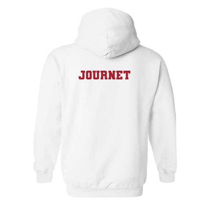 Nicholls State - NCAA Men's Track & Field : Jacob Journet - Classic Fashion Shersey Hooded Sweatshirt-1