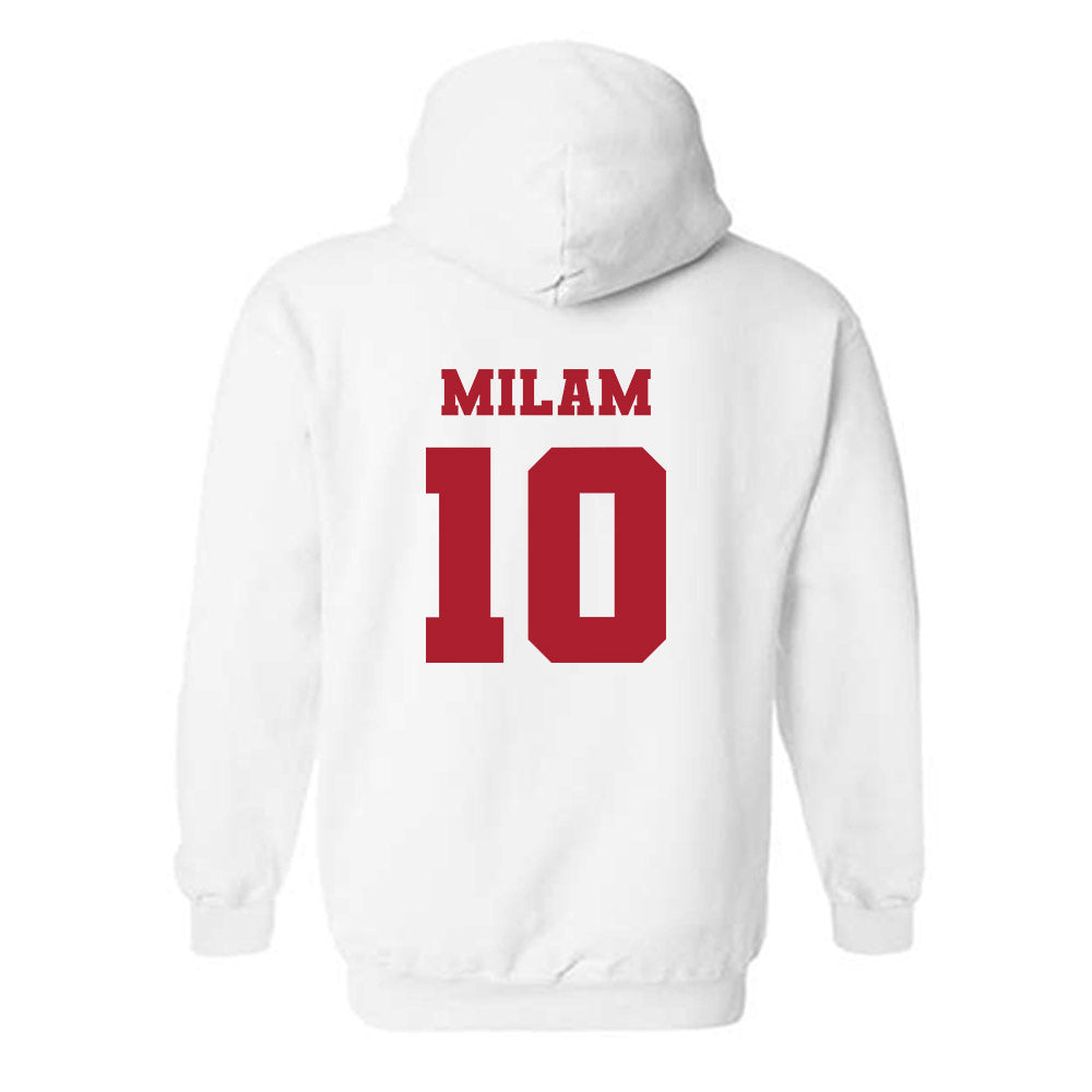 Nicholls State - NCAA Baseball : Jaxon Milam - Classic Fashion Shersey Hooded Sweatshirt-1
