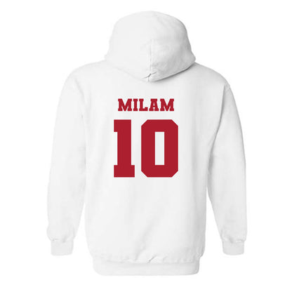 Nicholls State - NCAA Baseball : Jaxon Milam - Classic Fashion Shersey Hooded Sweatshirt-1