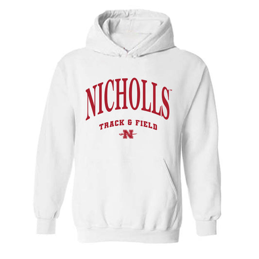 Nicholls State - NCAA Men's Track & Field : Connor Gil - Classic Fashion Shersey Hooded Sweatshirt-0