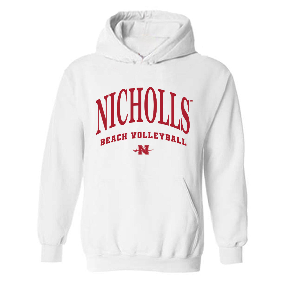 Nicholls State - NCAA Beach Volleyball : Anna Ellison - Classic Fashion Shersey Hooded Sweatshirt-0