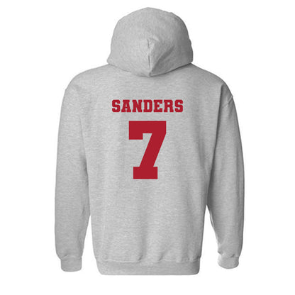 Nicholls State - NCAA Men's Basketball : Grant Sanders - Classic Fashion Shersey Hooded Sweatshirt-1