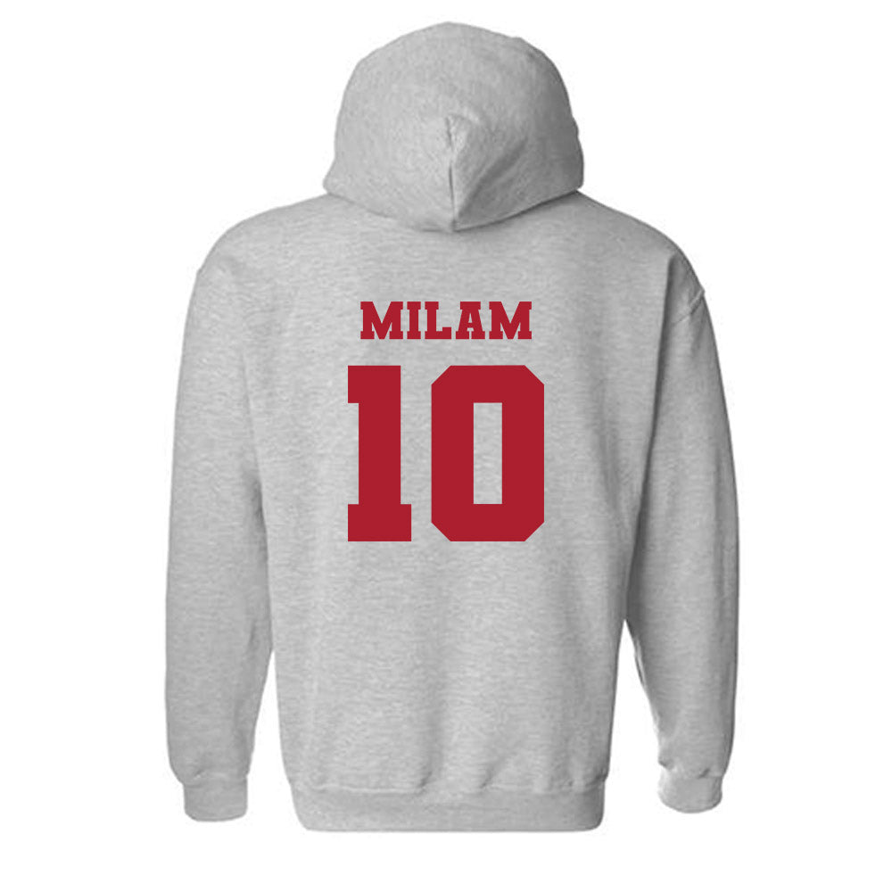 Nicholls State - NCAA Baseball : Jaxon Milam - Classic Fashion Shersey Hooded Sweatshirt-1