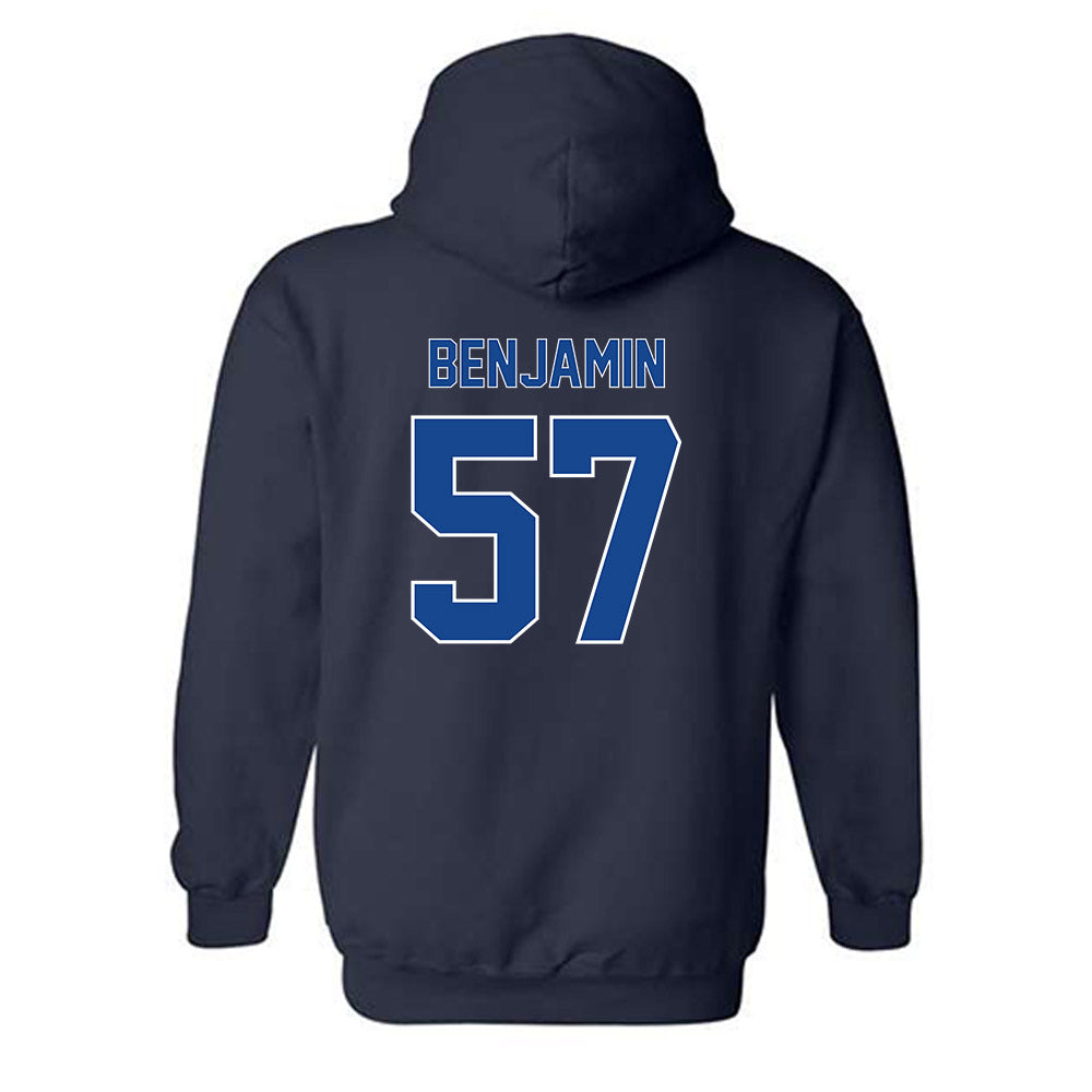 Georgia State - NCAA Football : KaDorian Benjamin - Classic Fashion Shersey Hooded Sweatshirt-1