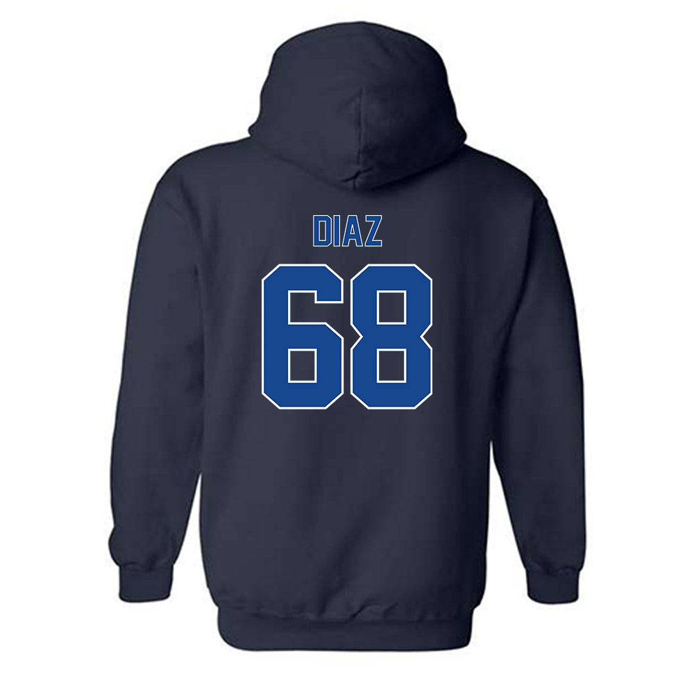 Georgia State - NCAA Football : Peter Diaz - Classic Fashion Shersey Hooded Sweatshirt-1