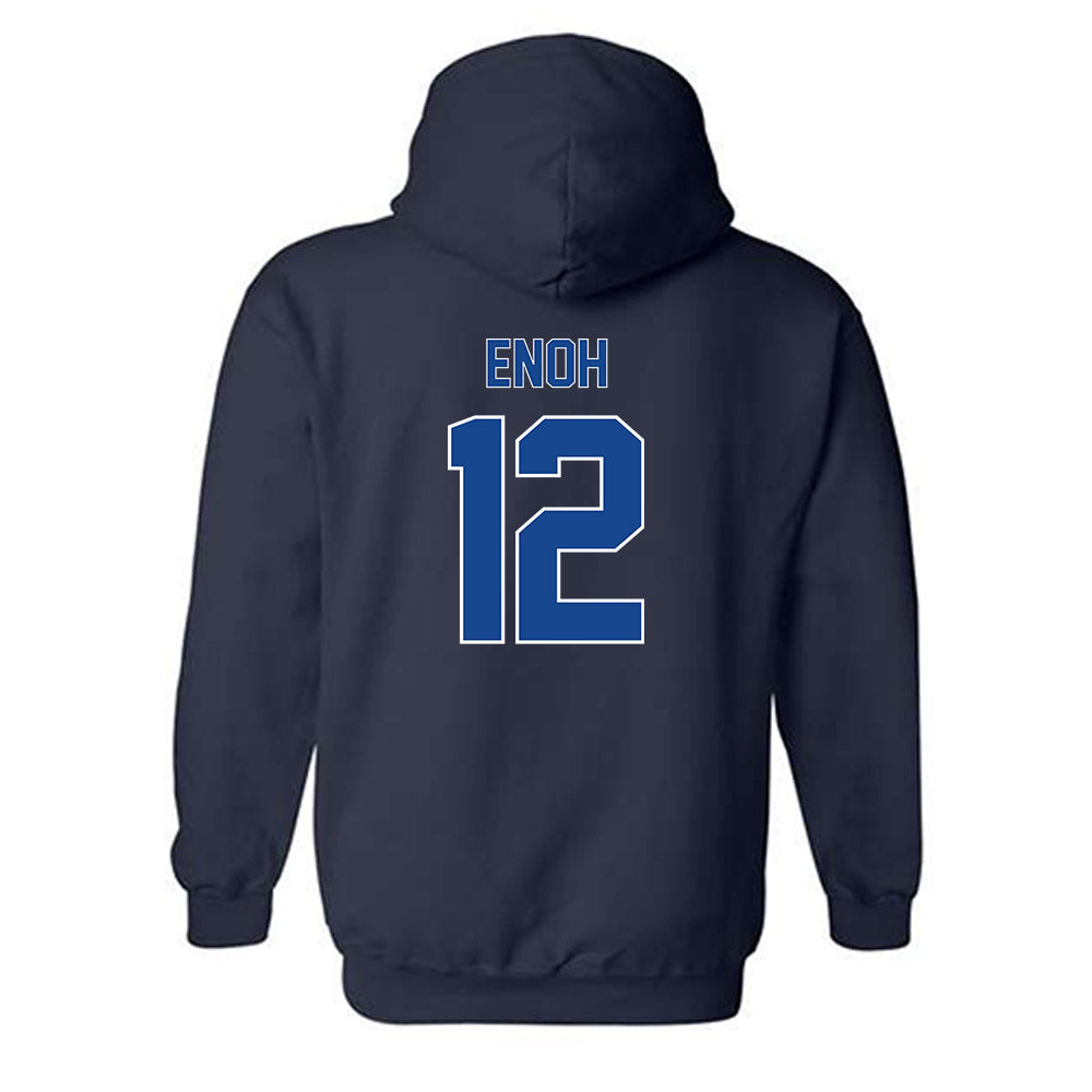 Georgia State - NCAA Men's Basketball : Anthony Enoh - Classic Fashion Shersey Hooded Sweatshirt-1