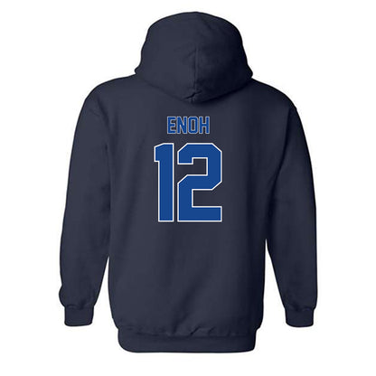 Georgia State - NCAA Men's Basketball : Anthony Enoh - Classic Fashion Shersey Hooded Sweatshirt-1