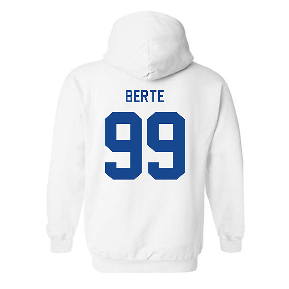 Georgia State - NCAA Football : Mandjou Berte - Classic Fashion Shersey Hooded Sweatshirt-1