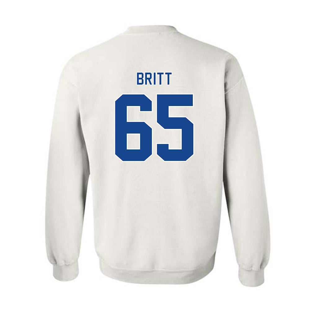 Georgia State - NCAA Football : Hunter Britt - Classic Fashion Shersey Crewneck Sweatshirt-1