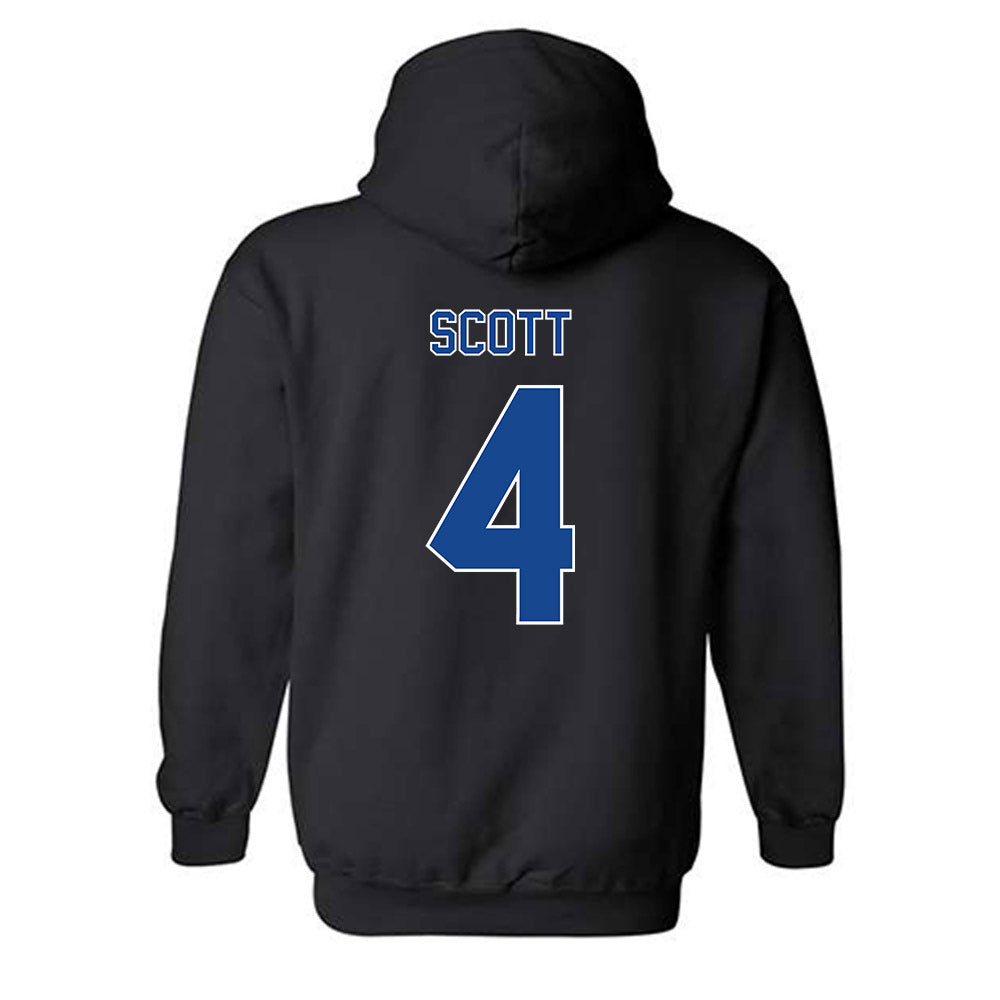 Georgia State - NCAA Men's Basketball : Trey Scott - Classic Fashion Shersey Hooded Sweatshirt-1