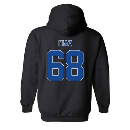 Georgia State - NCAA Football : Peter Diaz - Classic Fashion Shersey Hooded Sweatshirt-1