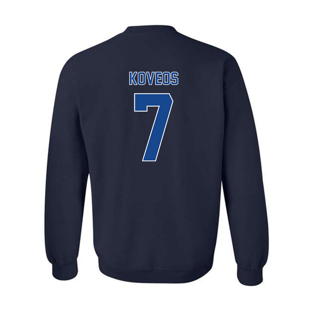 Georgia State - NCAA Men's Basketball : Emmanuel Koveos - Classic Fashion Shersey Crewneck Sweatshirt-1