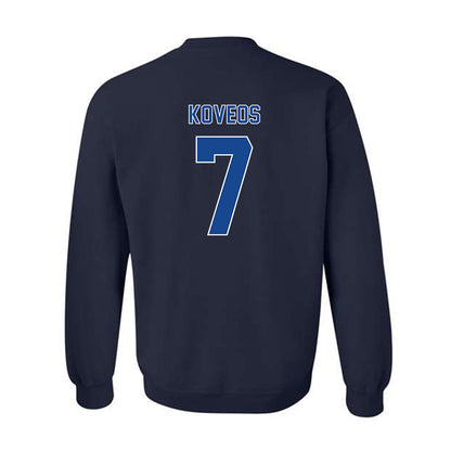 Georgia State - NCAA Men's Basketball : Emmanuel Koveos - Classic Fashion Shersey Crewneck Sweatshirt-1