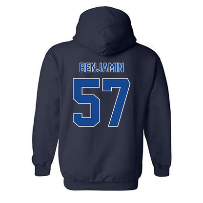 Georgia State - NCAA Football : KaDorian Benjamin - Classic Fashion Shersey Hooded Sweatshirt-1