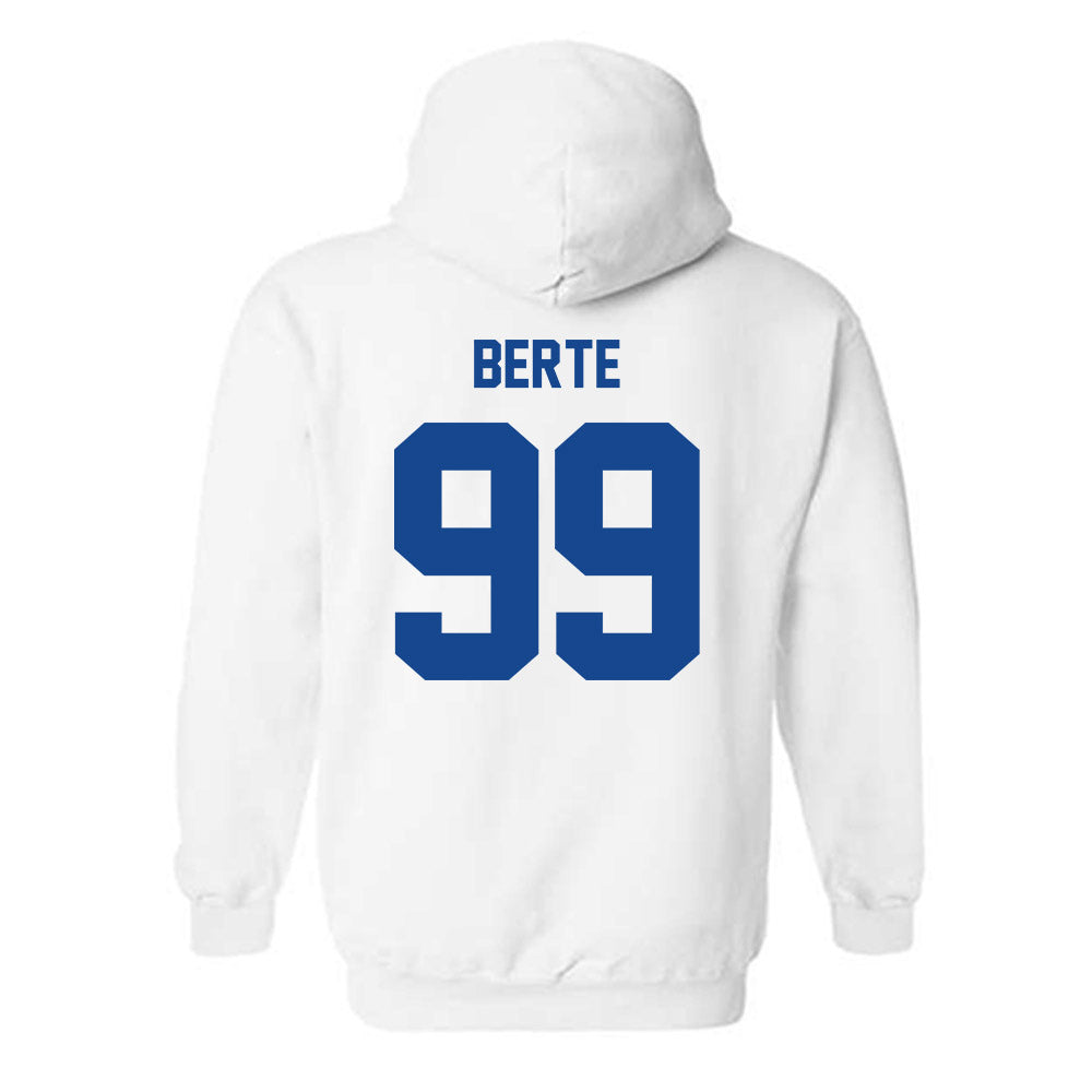 Georgia State - NCAA Football : Mandjou Berte - Classic Shersey Hooded Sweatshirt-1