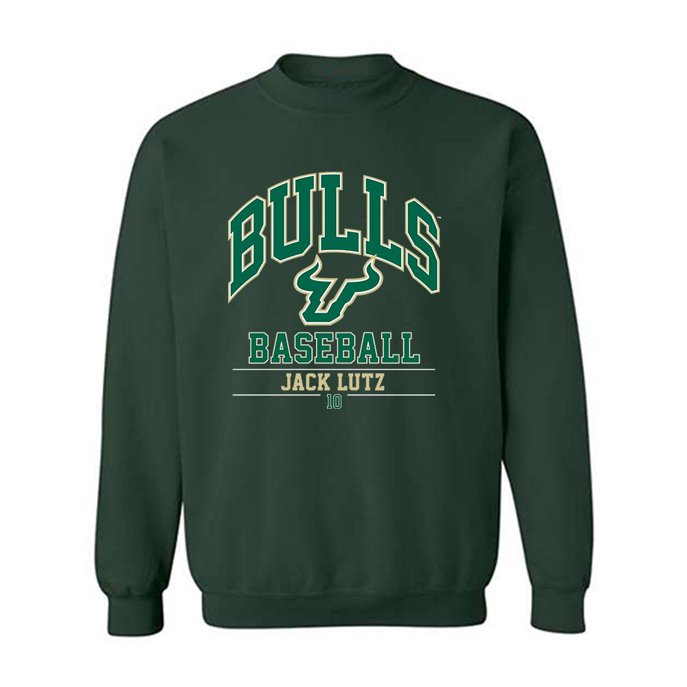 USF - NCAA Baseball : Jack Lutz - Classic Fashion Shersey Crewneck Sweatshirt-0