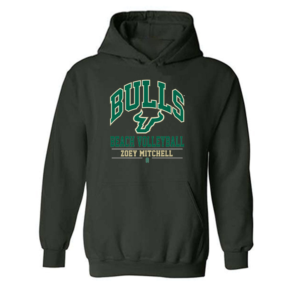 USF - NCAA Beach Volleyball : Zoey Mitchell - Classic Fashion Shersey Hooded Sweatshirt-0